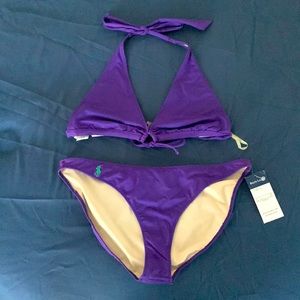 Dark purple Ralph Lauren bikini set